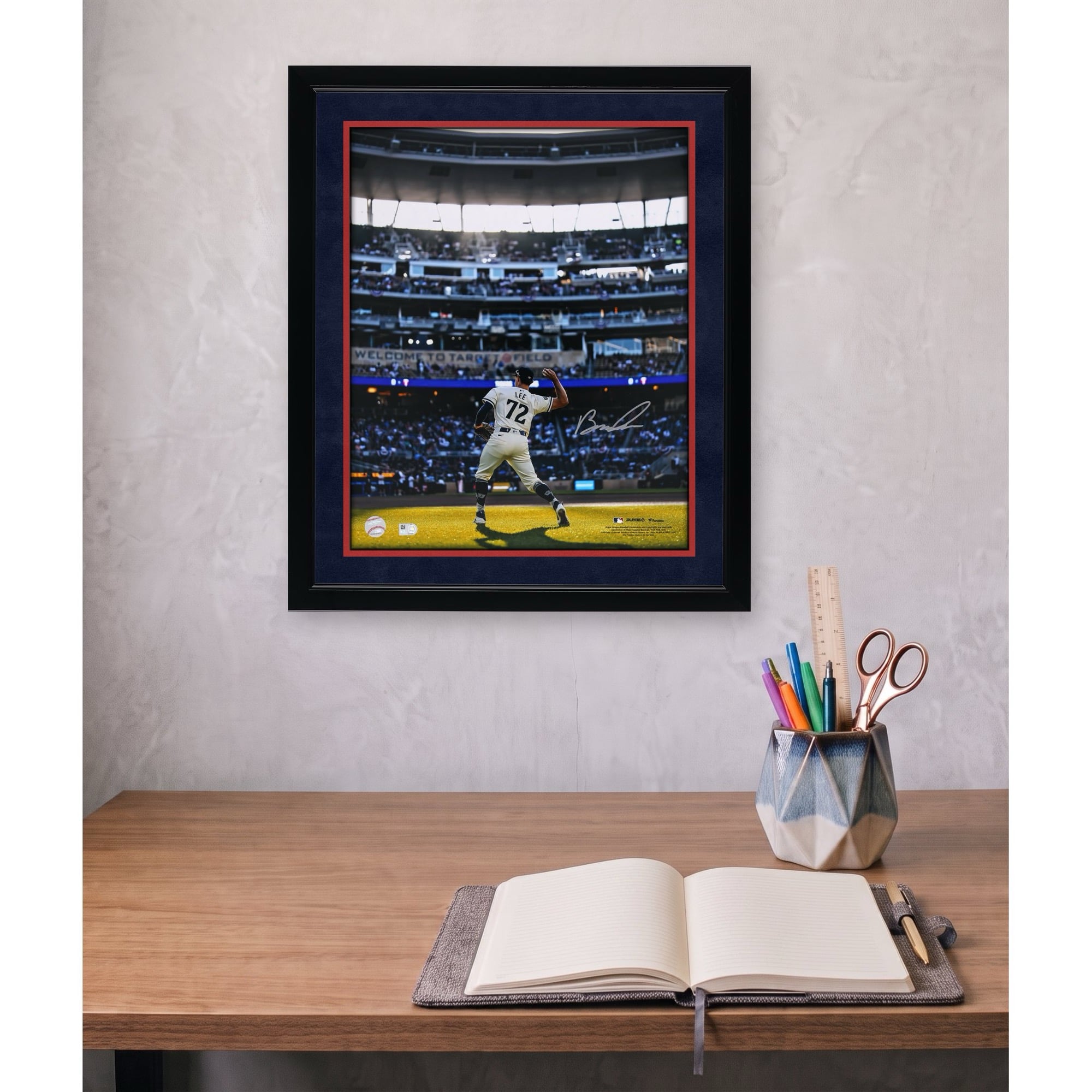 Brooks Lee Minnesota Twins Autographed 16" x 20" Throwing in MLB Debut Photograph