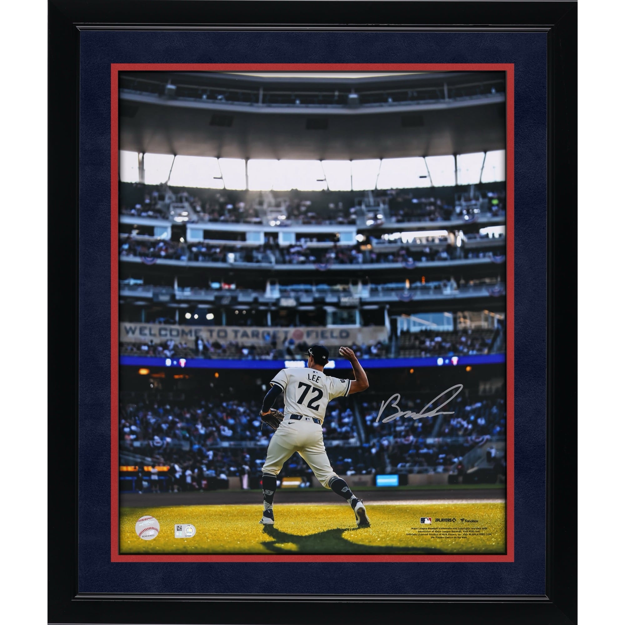 Brooks Lee Minnesota Twins Autographed 16" x 20" Throwing in MLB Debut Photograph