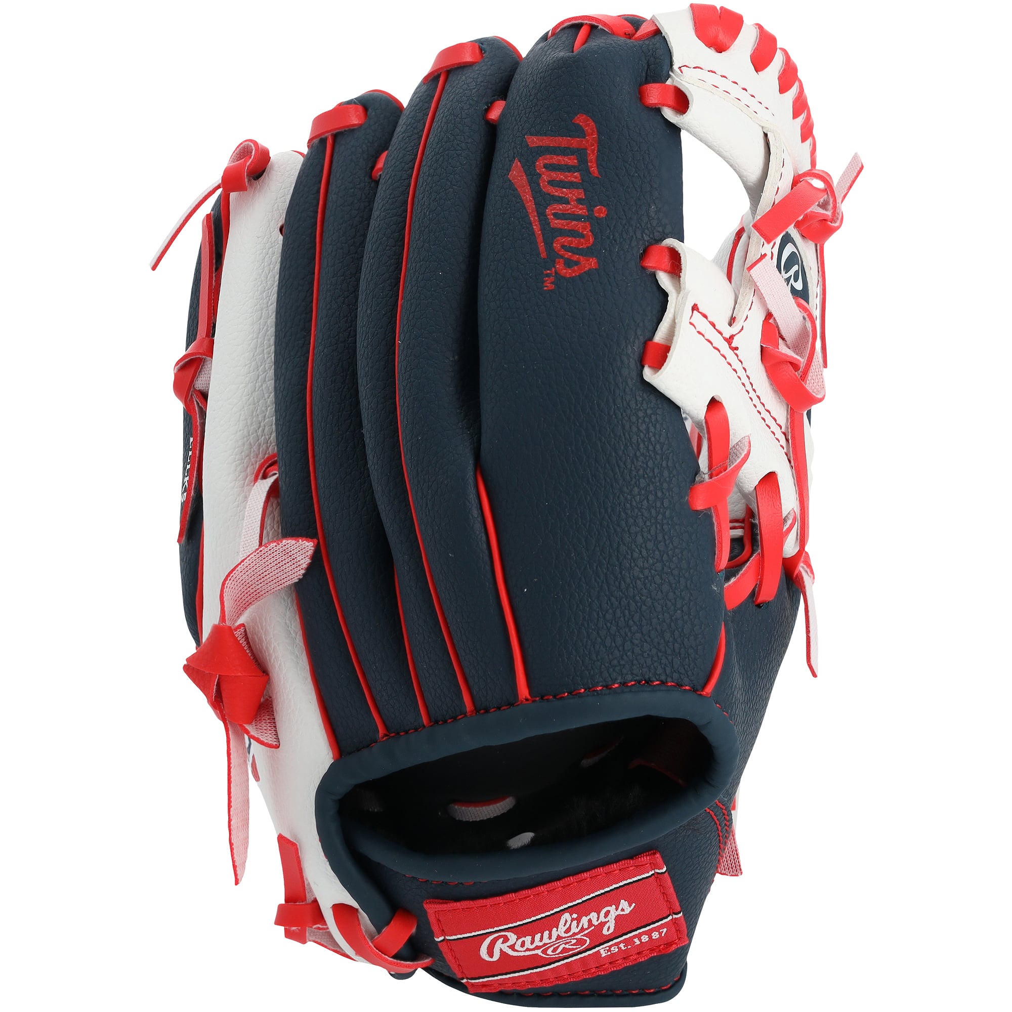 Gant de collection Rawlings 10" autographié par Brooks Lee des Twins du Minnesota, avec logo de l'équipe