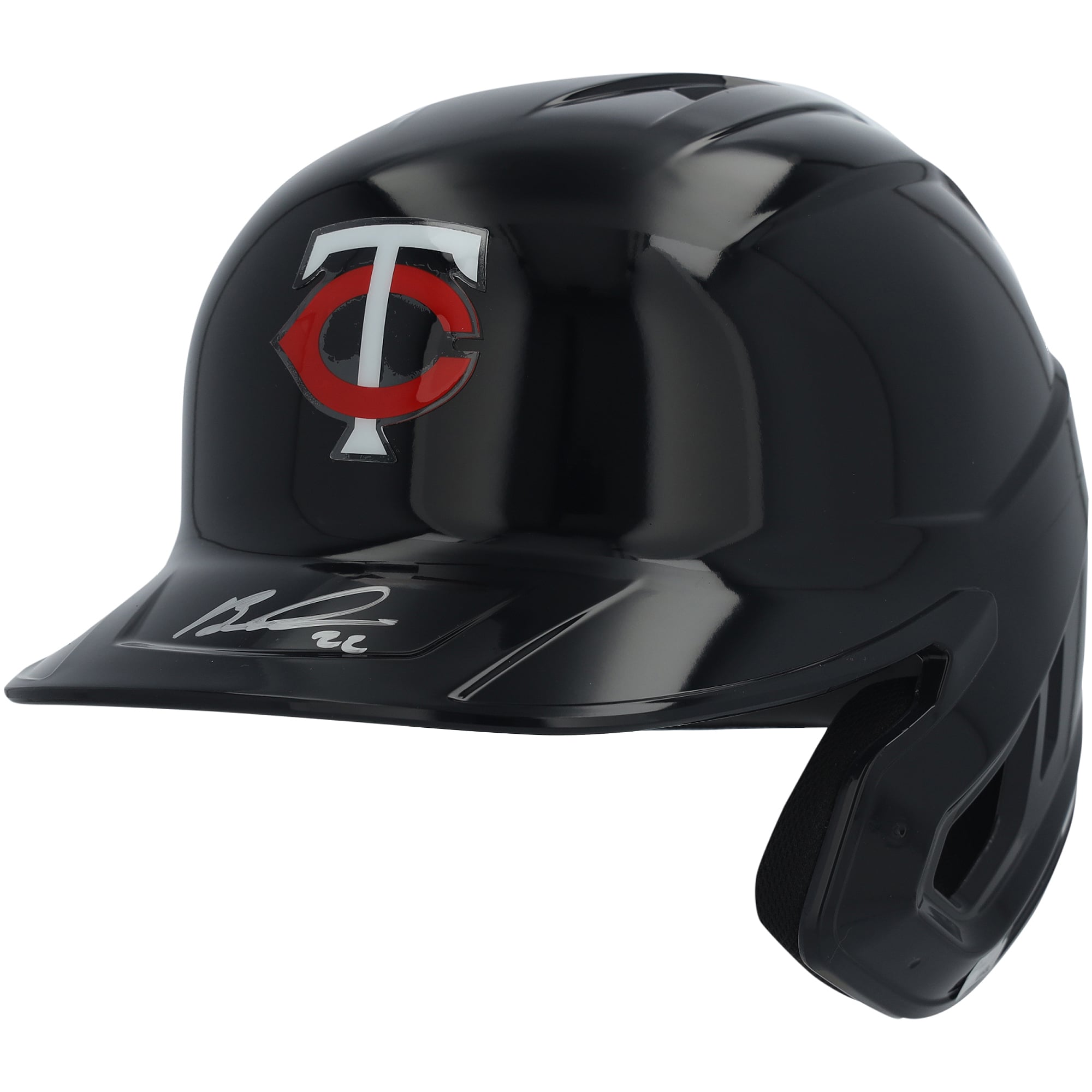 Casque de frappeur réplique Rawlings Mach Pro autographié par Brooks Lee des Minnesota Twins