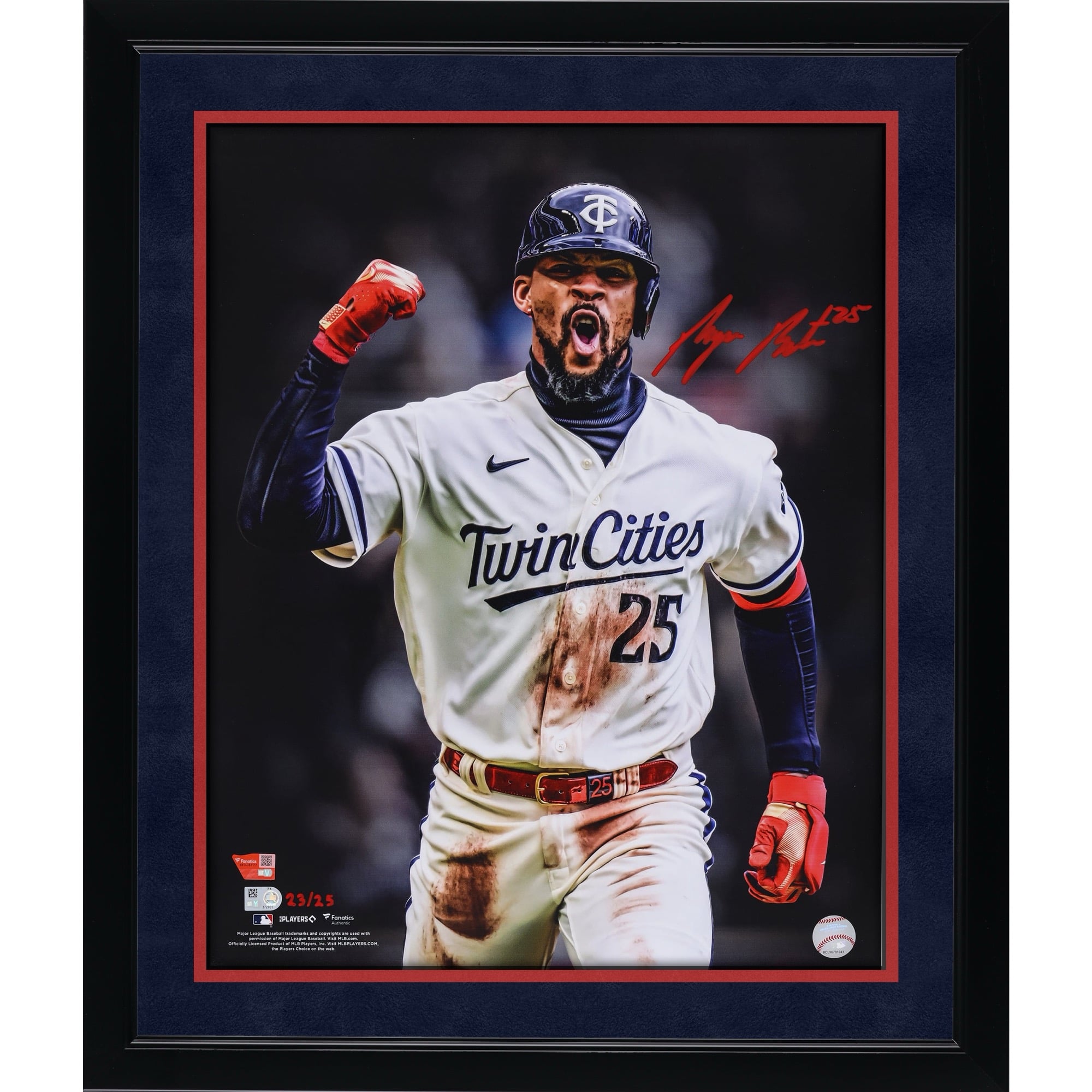 Byron Buxton Minnesota Twins Autographed 16" x 20" Unleashed Photograph - Limited Edition of 25