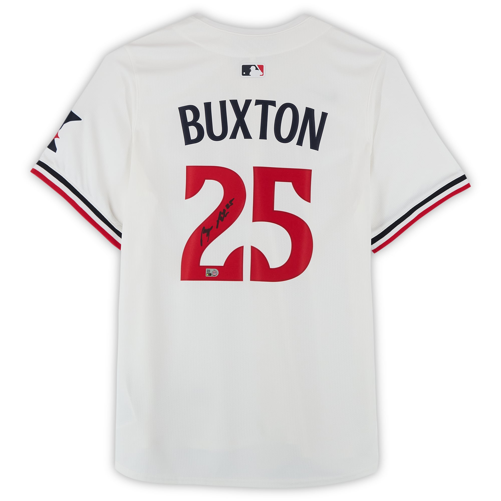 Maillot blanc Nike Limited autographié par Byron Buxton des Minnesota Twins