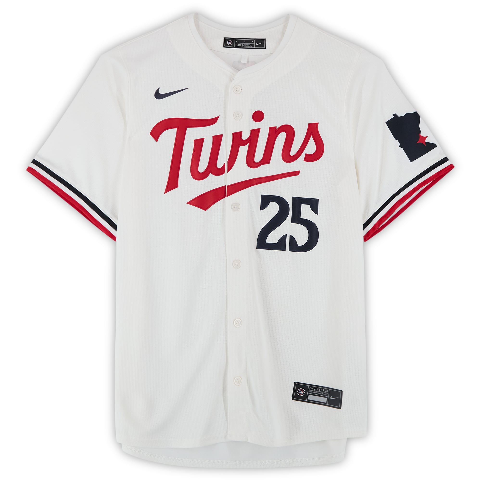 Maillot blanc Nike Limited autographié par Byron Buxton des Minnesota Twins