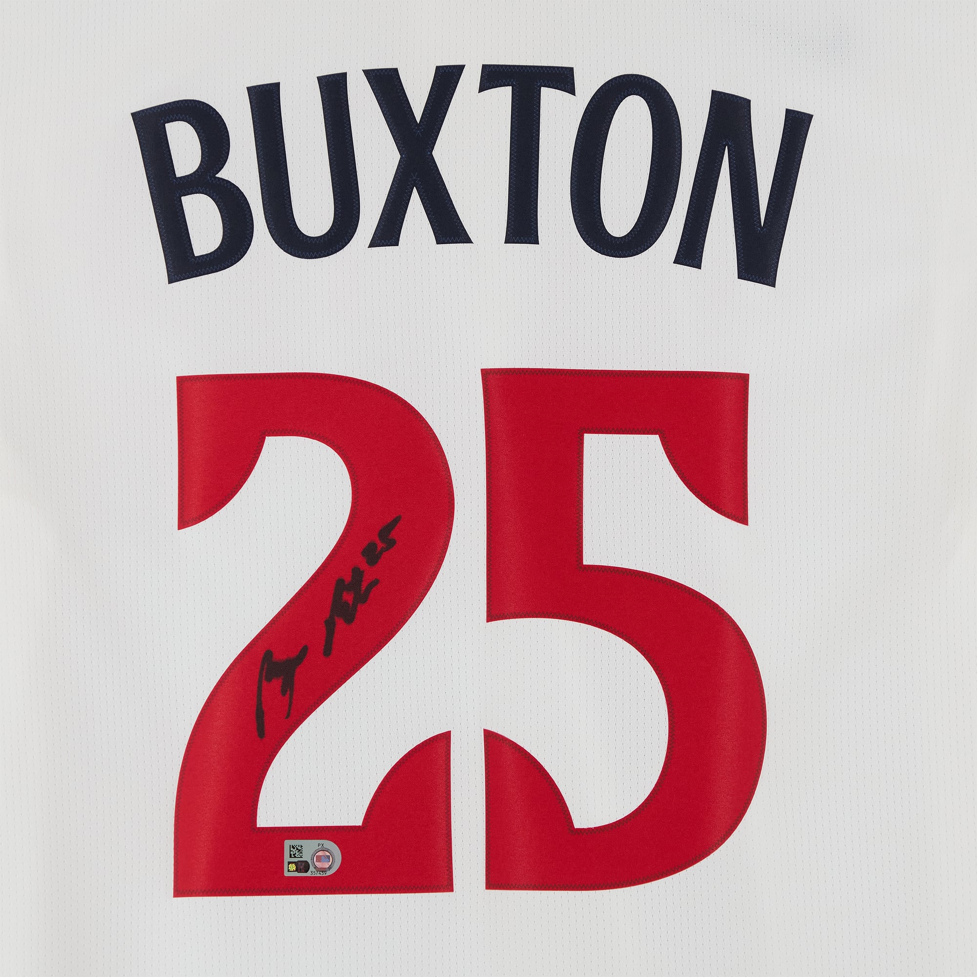 Maillot blanc Nike Limited autographié par Byron Buxton des Minnesota Twins