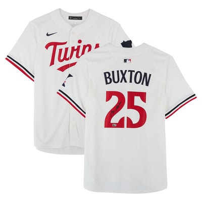 Byron Buxton Minnesota Twins Autographed Fanatics Authentic White Nike Limited Jersey