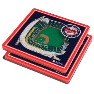 Minnesota Twins Fanpoint 3D StadiumView Coasters