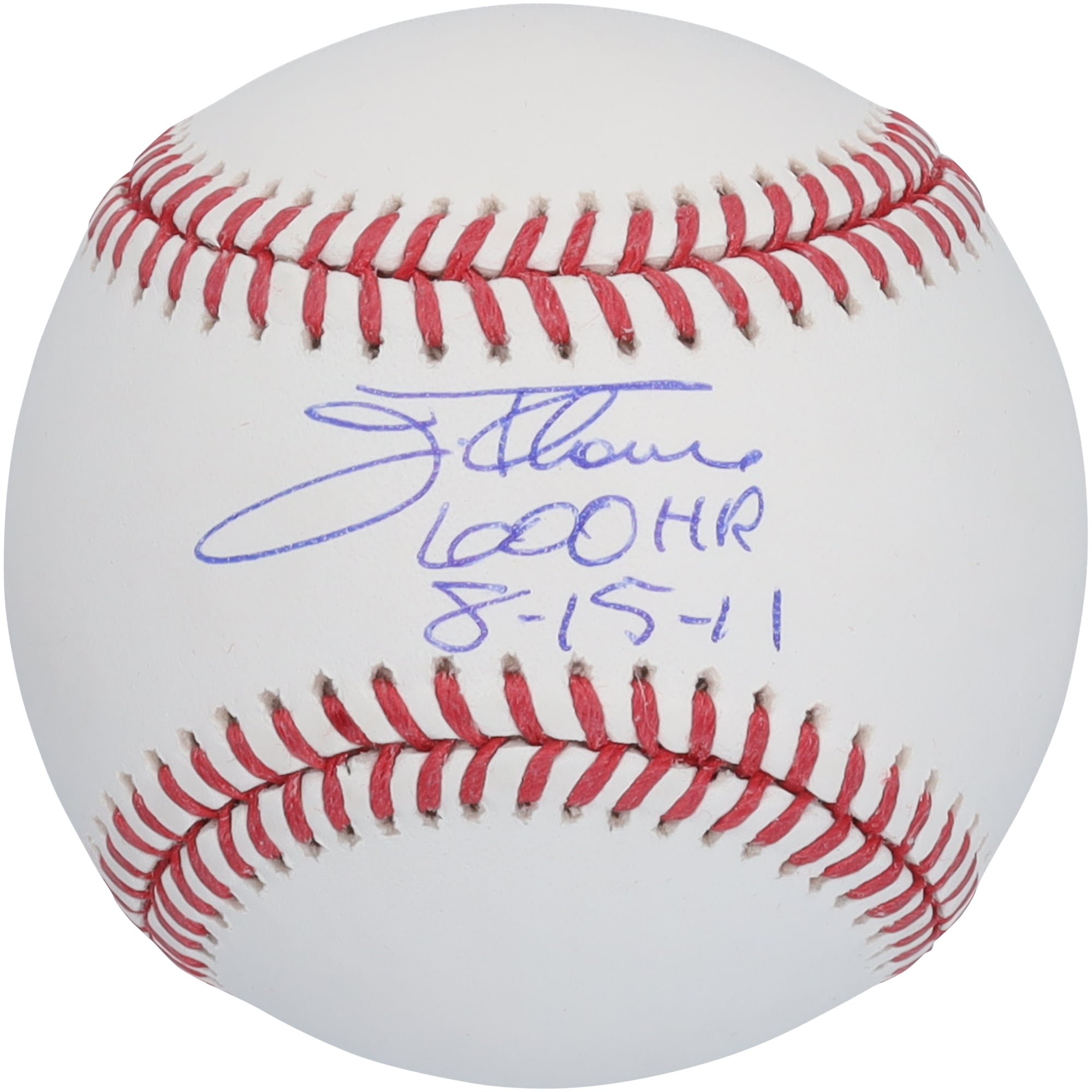 Jim Thome Minnesota Twins Autographed Baseball with "600 HR 8-15-11" Inscription