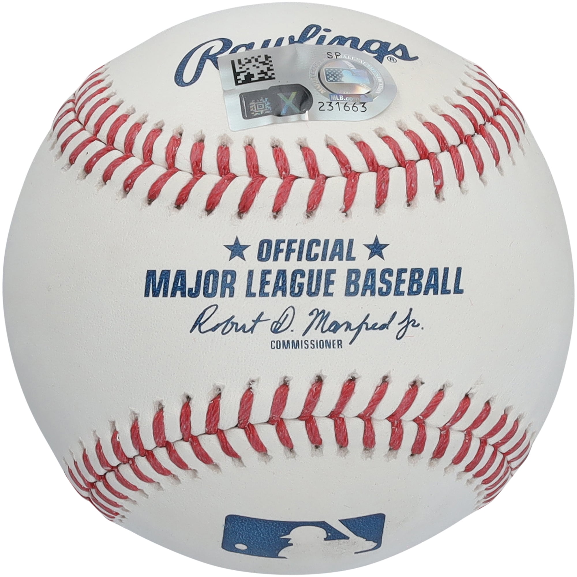 Balle de baseball autographiée par Johan Santana des Twins du Minnesota avec inscription « AL Cy Young 04', 06' »