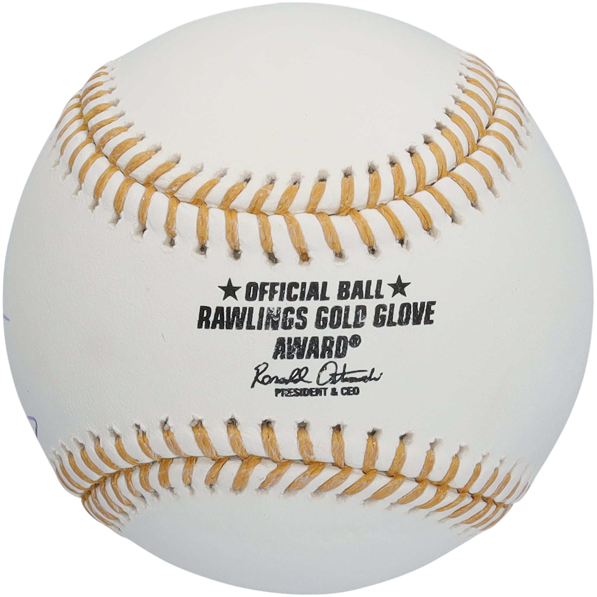 Johan Santana Minnesota Twins Autographed Gold Glove Logo Baseball