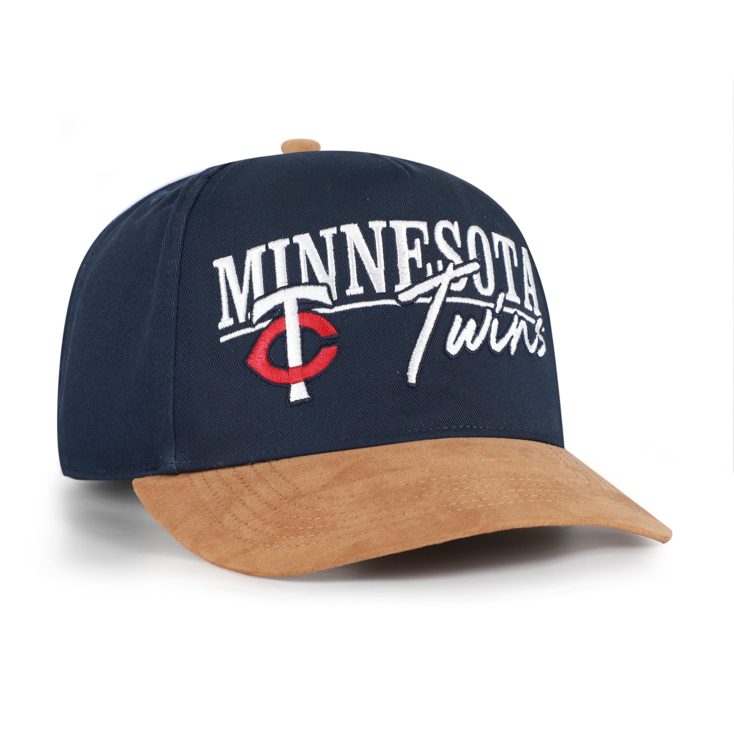 Casquette ajustable Minnesota Twins « Scribe Line Hitch » bleu marine/marron clair pour homme