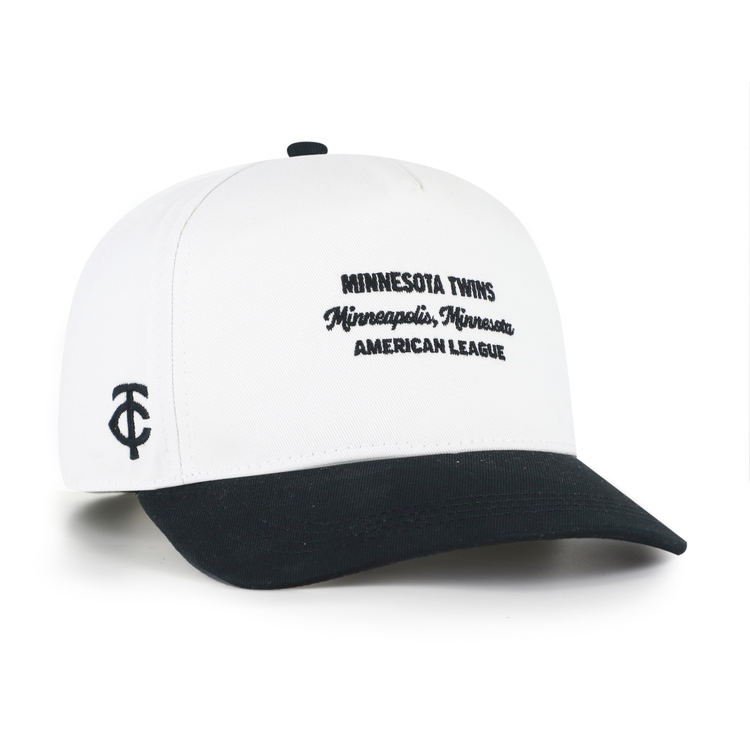 Men's '47 White/Black Minnesota Twins Contemporary Two-Tone Hitch Adjustable Hat