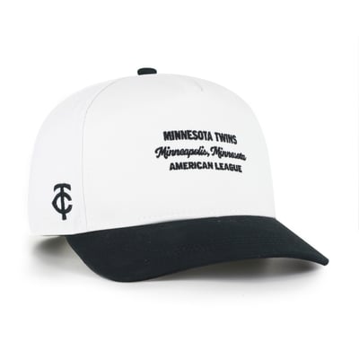 Minnesota Twins '47 Contemporary Two-Tone Hitch Adjustable Hat - White/Black