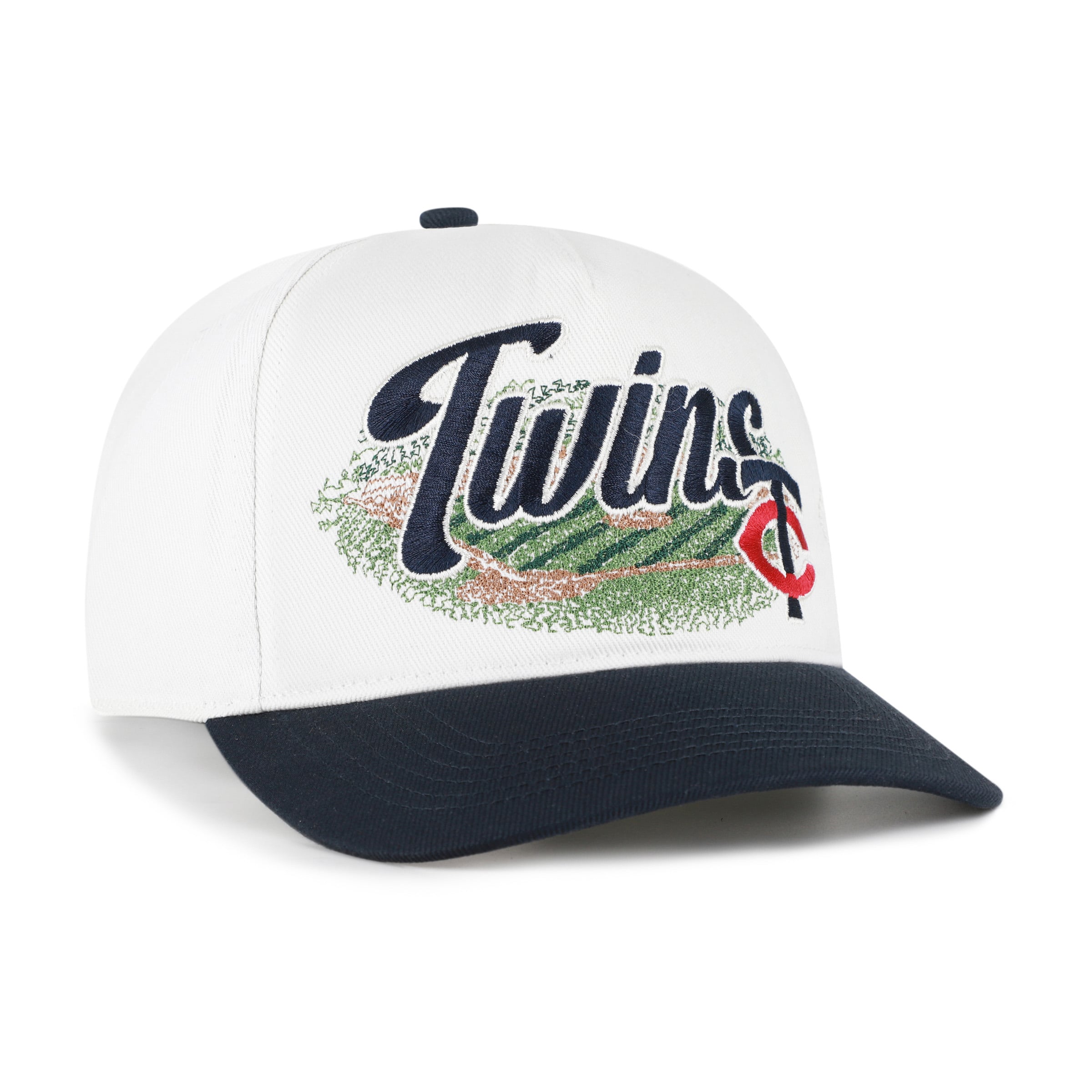 Men's '47 White/Navy Minnesota Twins Enfield Hitch Adjustable Hat