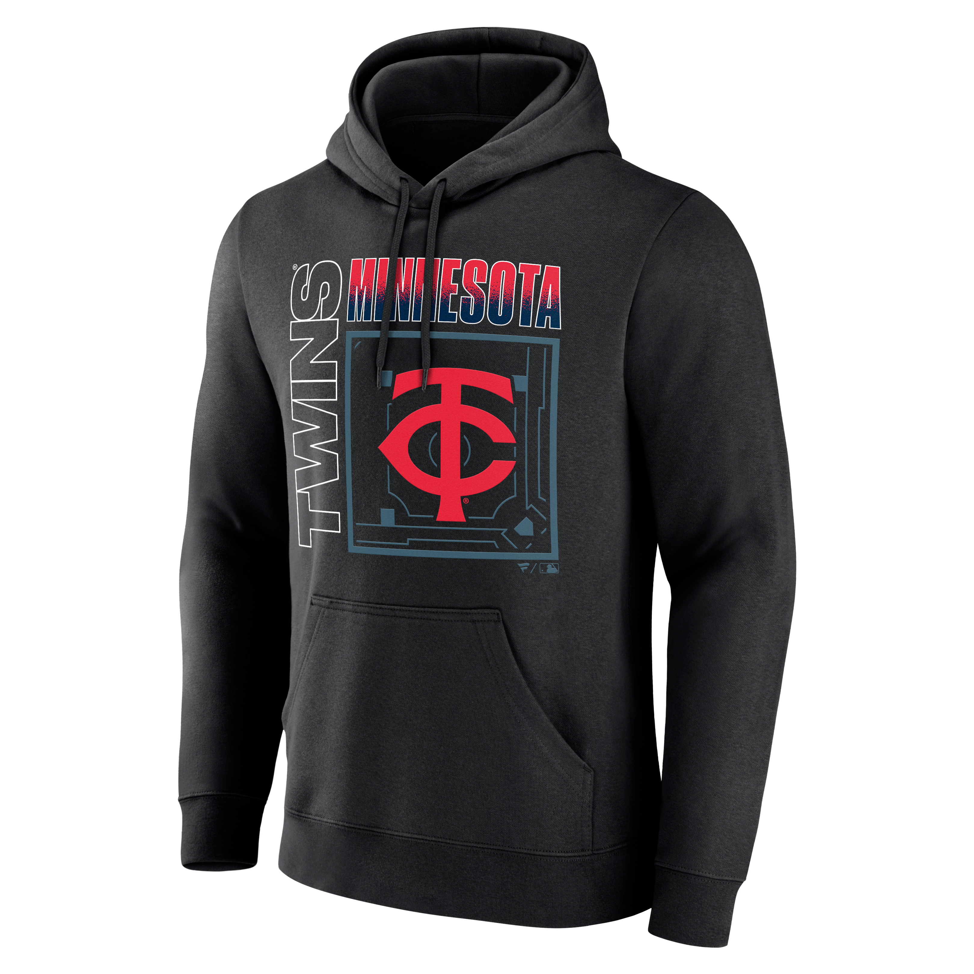 Men's Black Minnesota Twins Home Field Pop Personalized Name & Number Hoodie