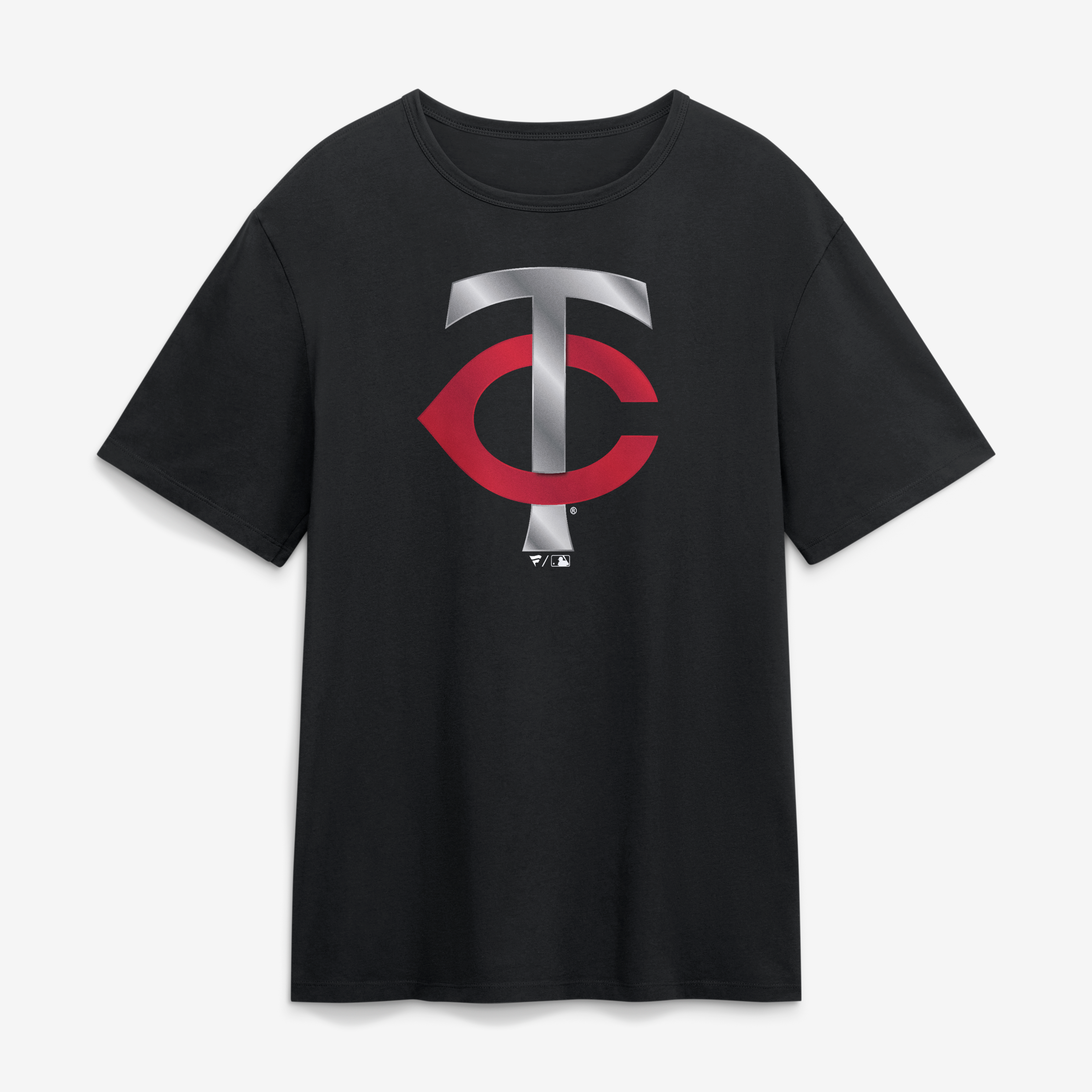 Men's Black Minnesota Twins Metallic Mascot T-Shirt