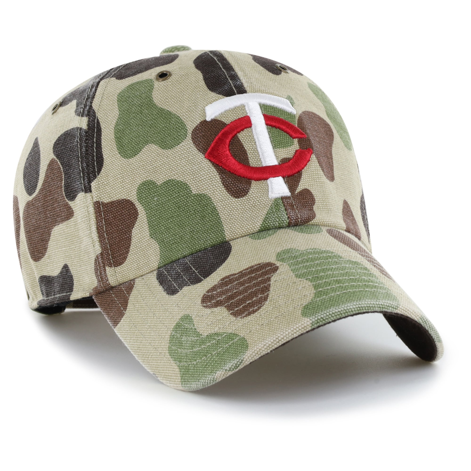 Casquette ajustable Carhartt x '47 Camo Minnesota Twins Duck Clean Up pour homme