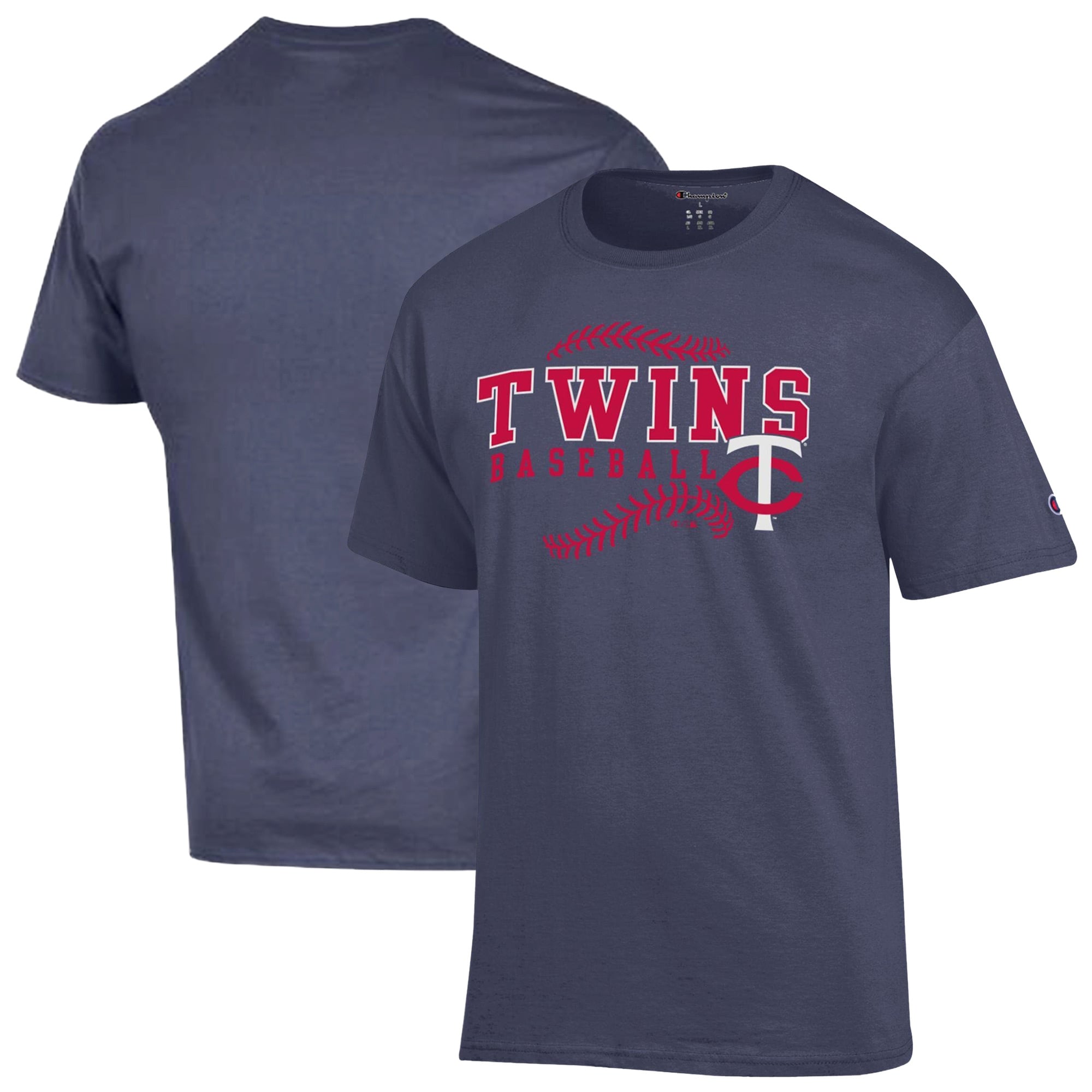Men's Champion Navy Minnesota Twins Baseball T-Shirt