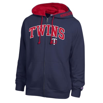  Minnesota Twins Champion Fleece Full-Zip Hoodie - Navy