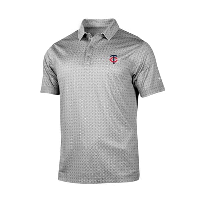 Minnesota Twins Columbia Dusk Diamond Polo - Gray