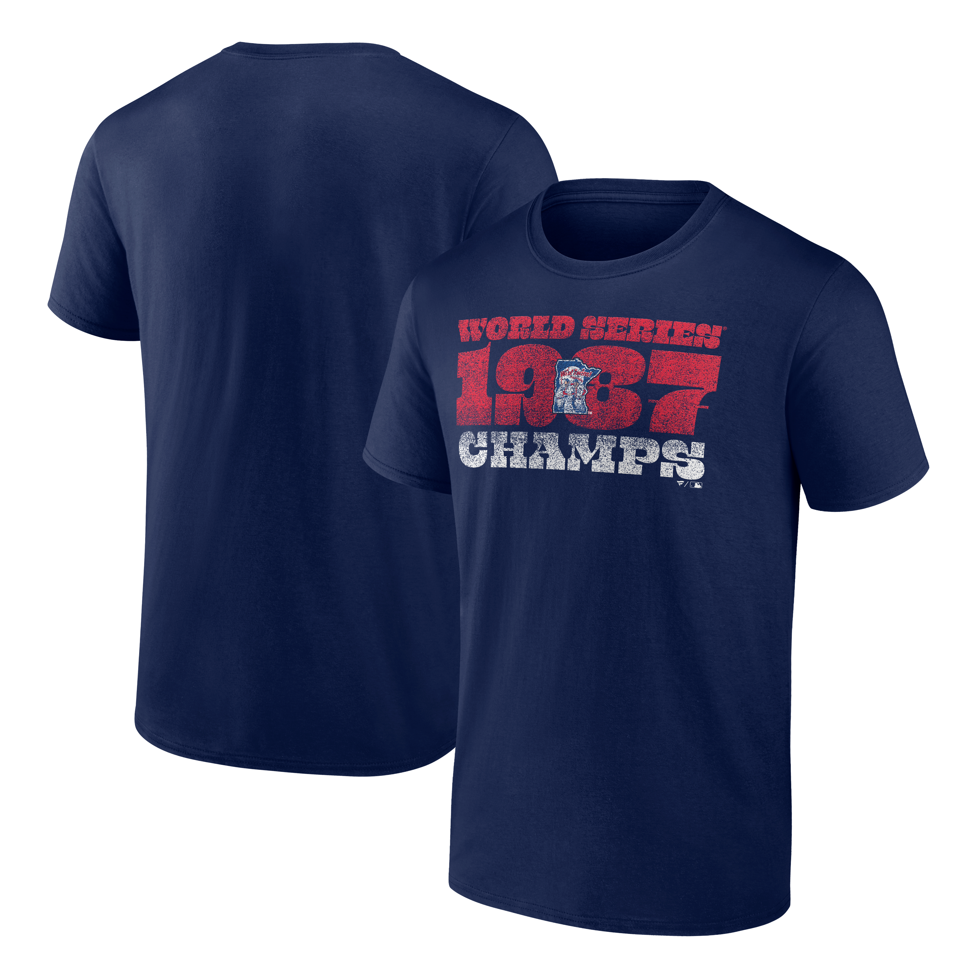 Men's Fanatics Navy Minnesota Twins 1987 World Series Champs T-Shirt