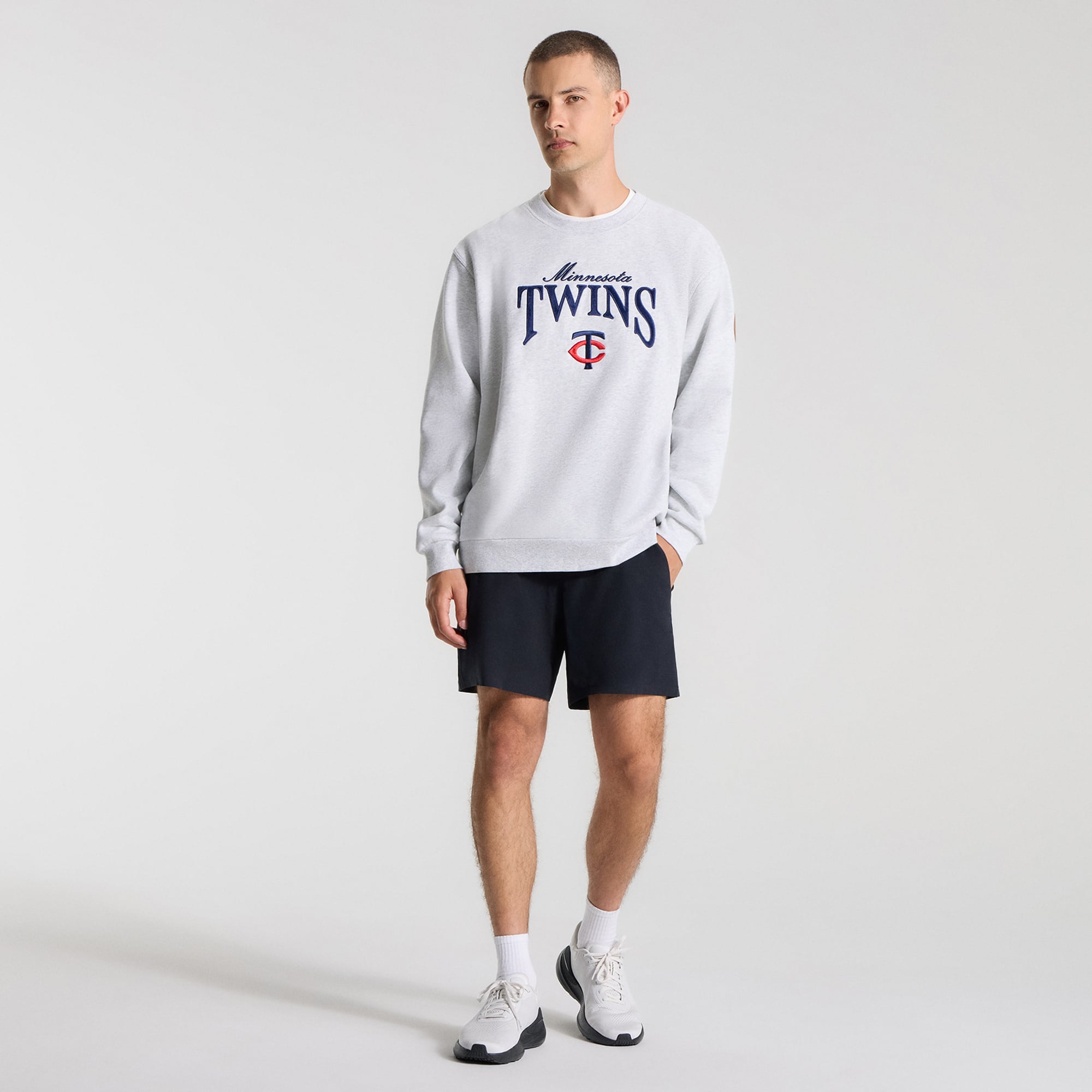Men's lululemon Heathered Core Ultra Light Grey Minnesota Twins Steady State Sweatshirt