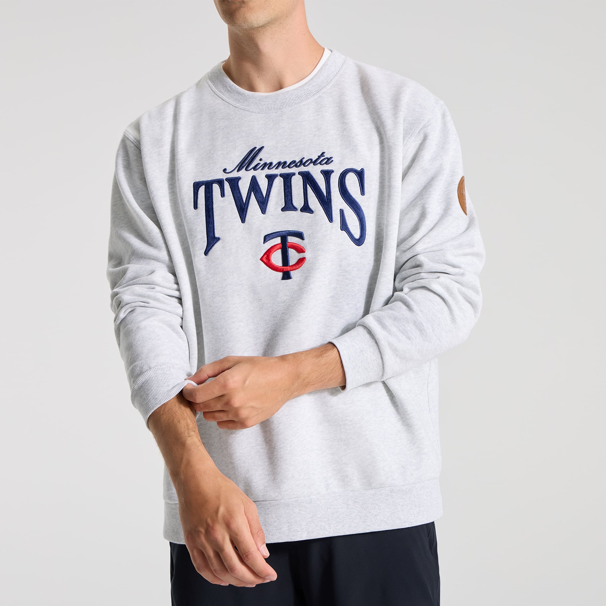 Men's lululemon Heathered Core Ultra Light Grey Minnesota Twins Steady State Sweatshirt