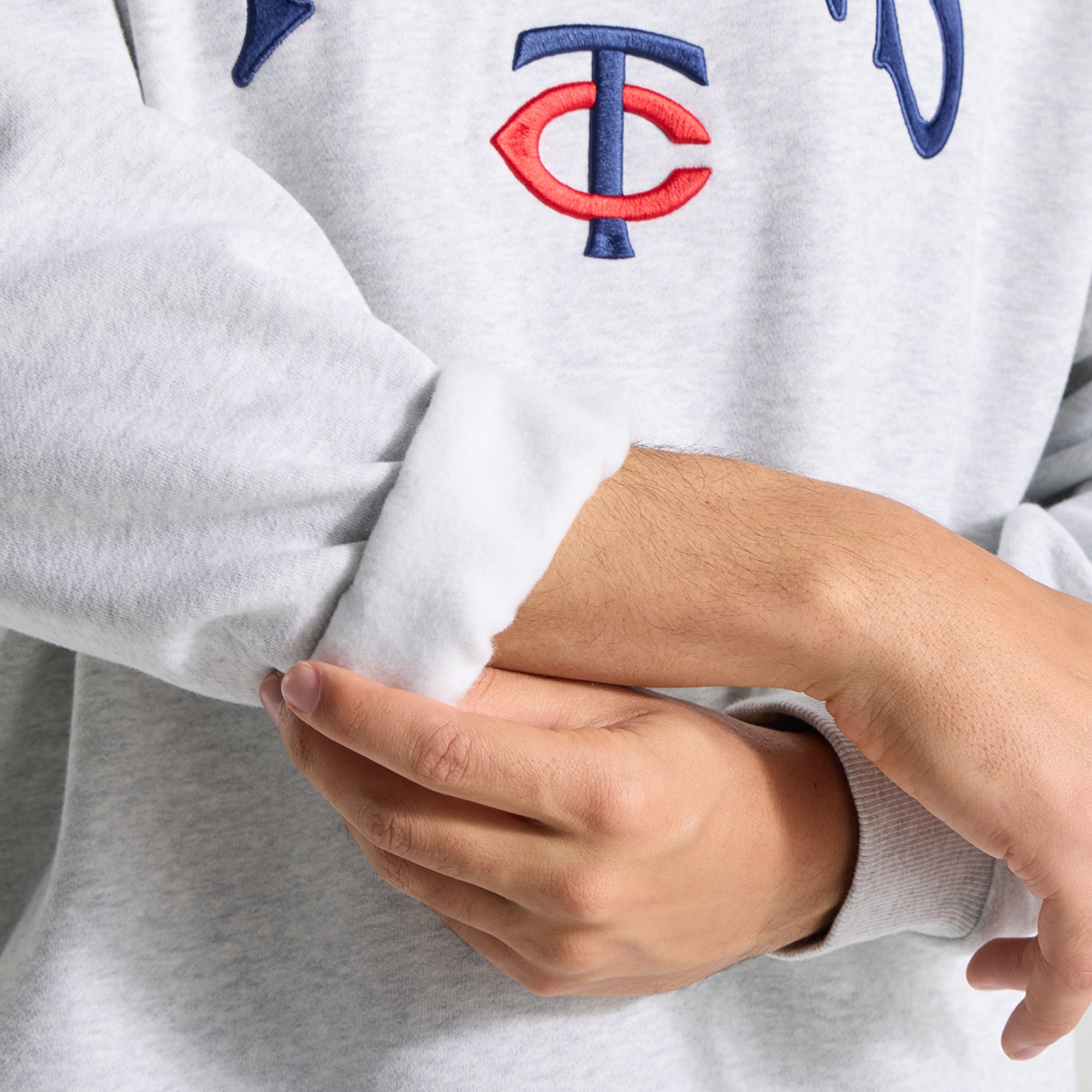 Men's lululemon Heathered Core Ultra Light Grey Minnesota Twins Steady State Sweatshirt