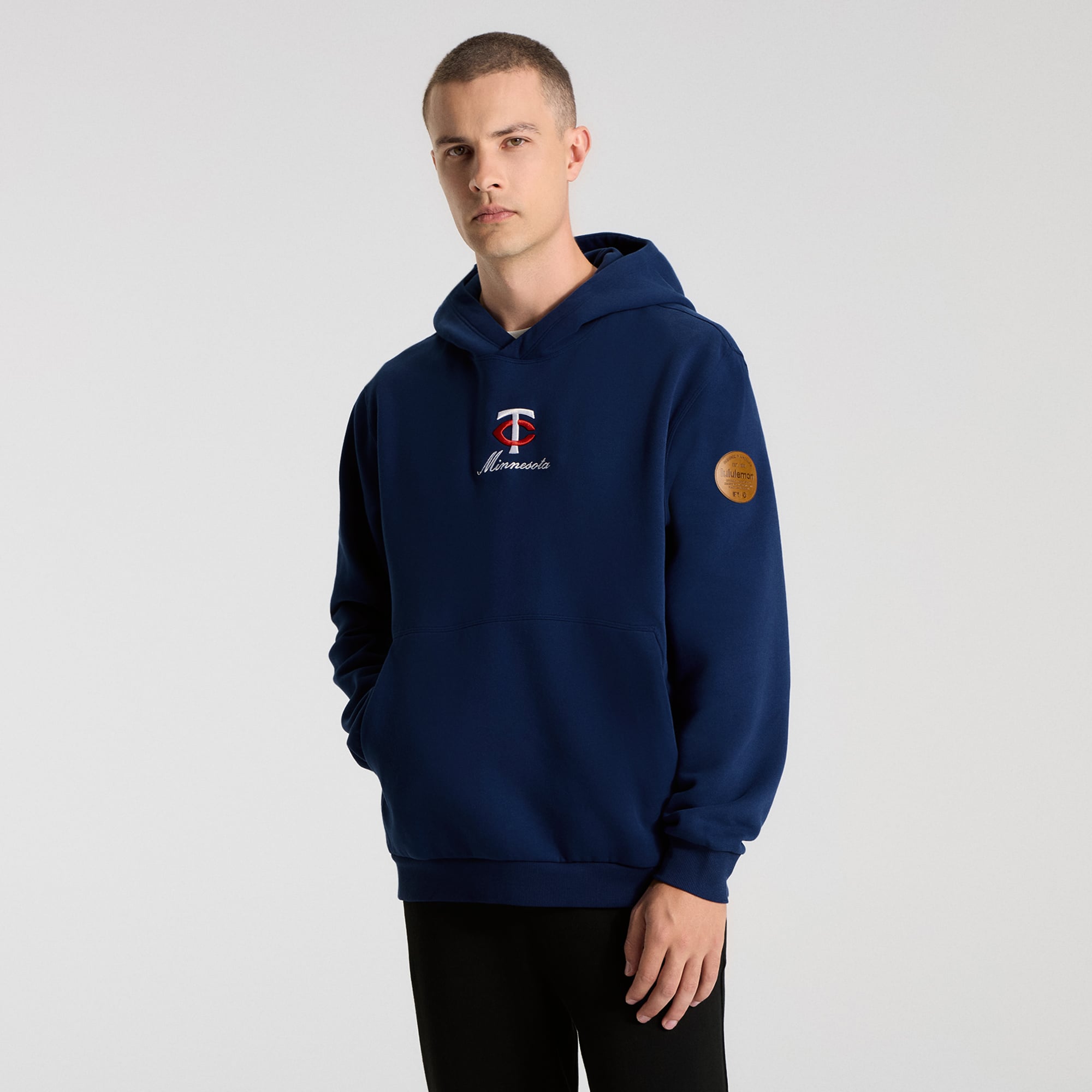 Sweat à capuche Steady State Midnight Shadow Minnesota Twins pour homme de lululemon