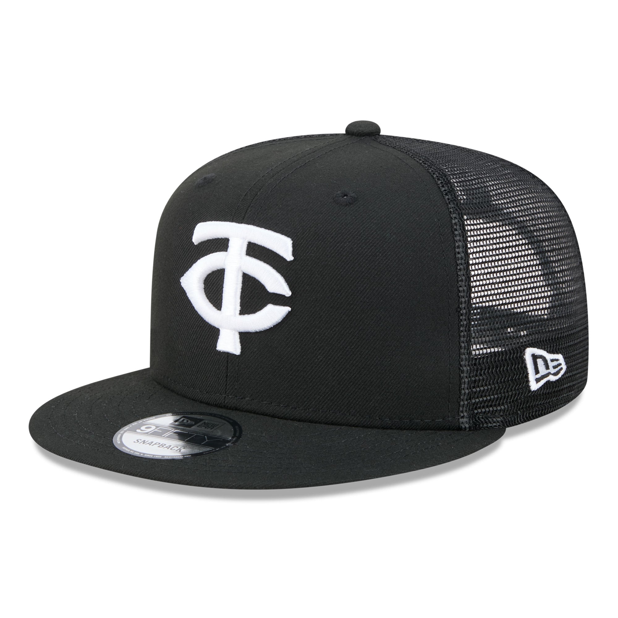 Casquette trucker ajustable New Era 9FIFTY Minnesota Twins noire pour homme