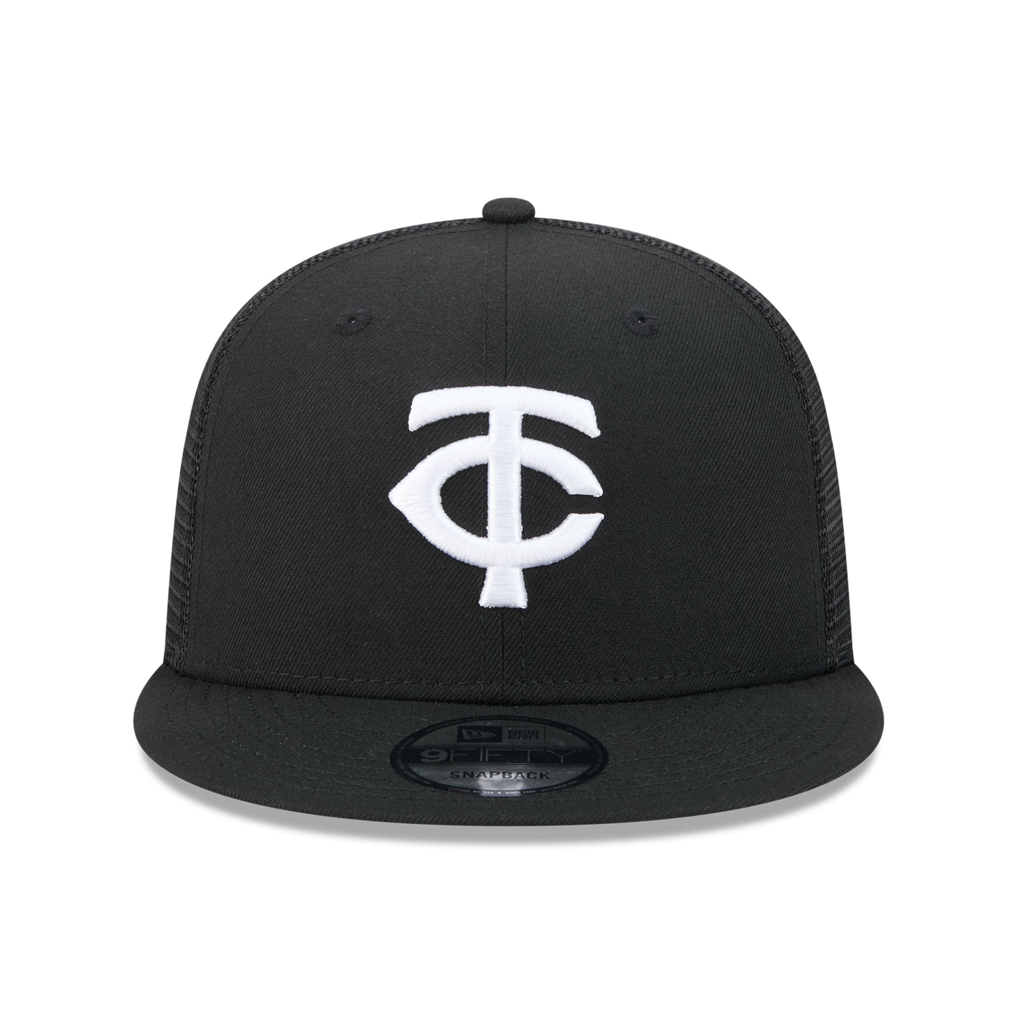 Casquette trucker ajustable New Era 9FIFTY Minnesota Twins noire pour homme