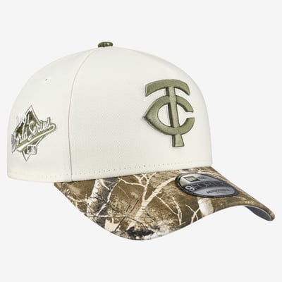 Minnesota Twins New Era 9FORTY A-Frame Adjustable Hat - Cream/Realtree Camo