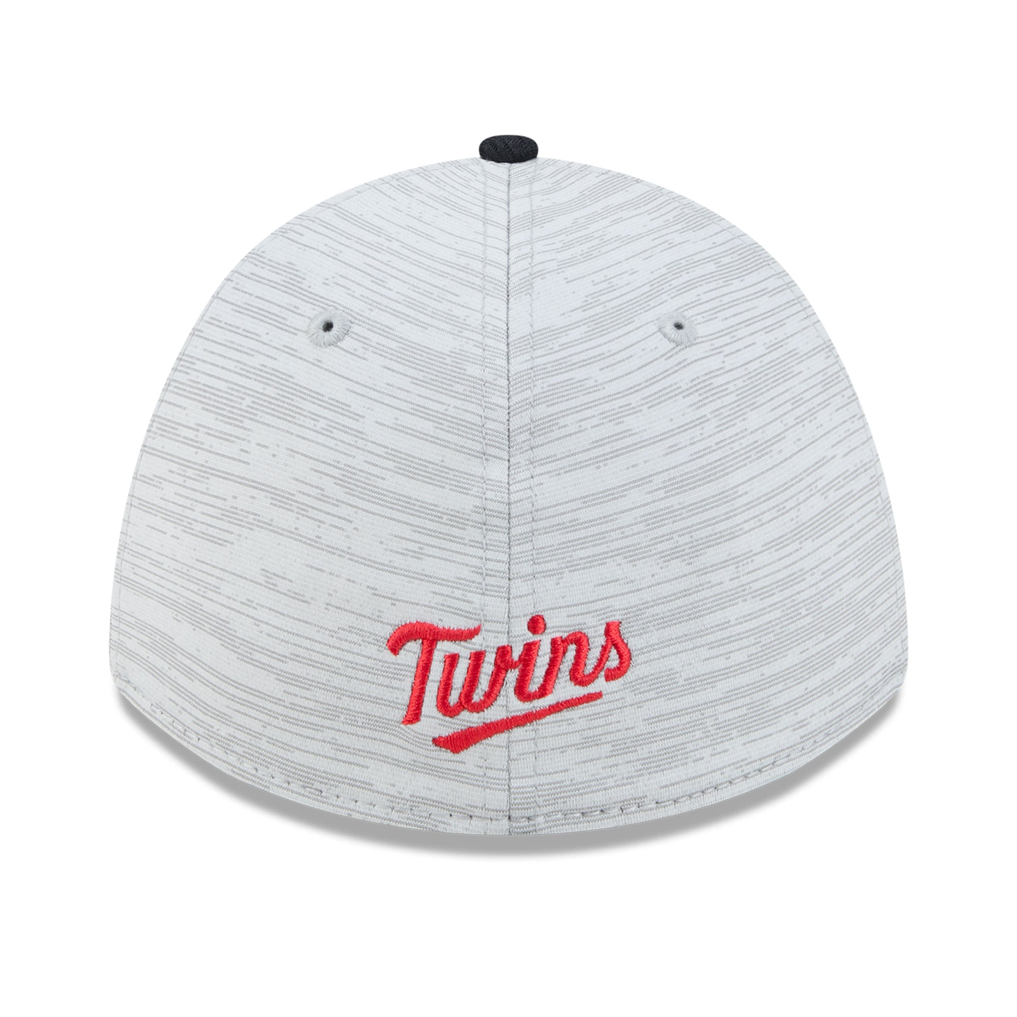 Casquette New Era Tech 39THIRTY Flex grise et marine Minnesota Twins pour homme