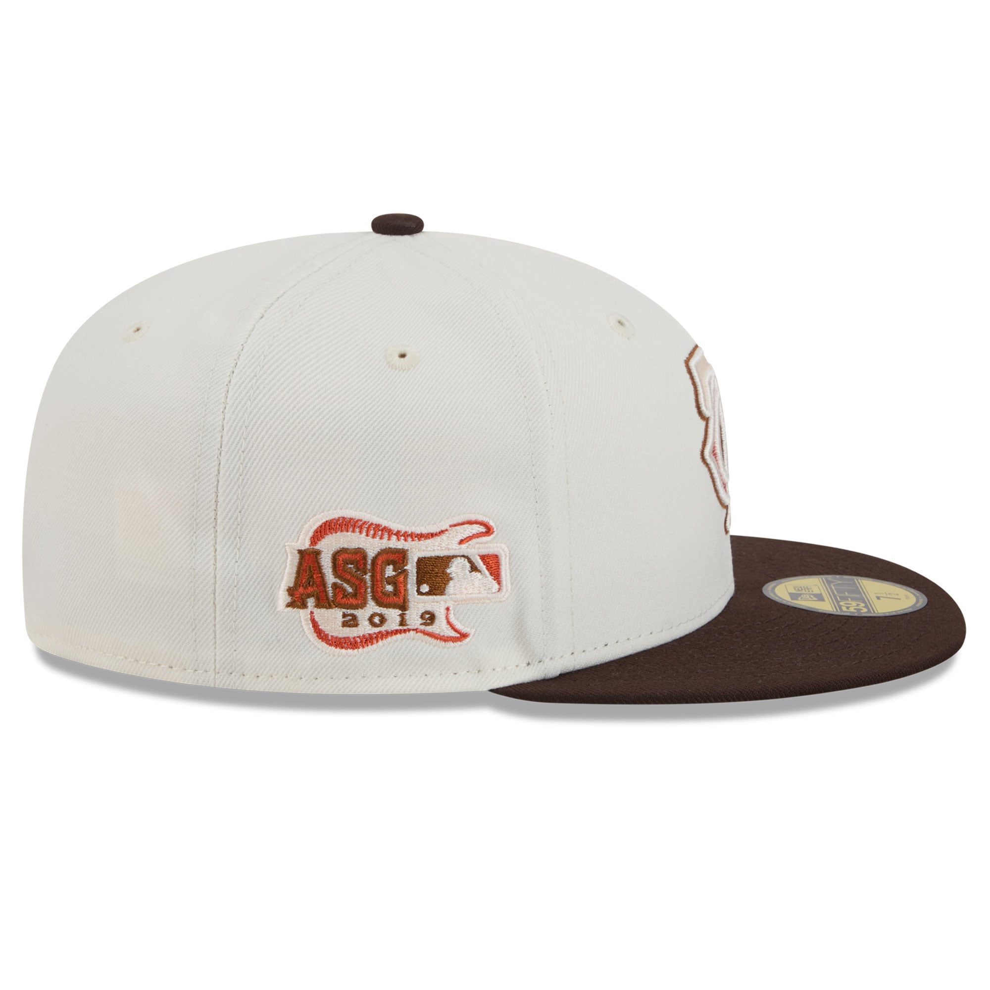 Casquette ajustée New Era 59FIFTY pour homme, coloris naturel/marron Minnesota Twins, motif citrouille épicée