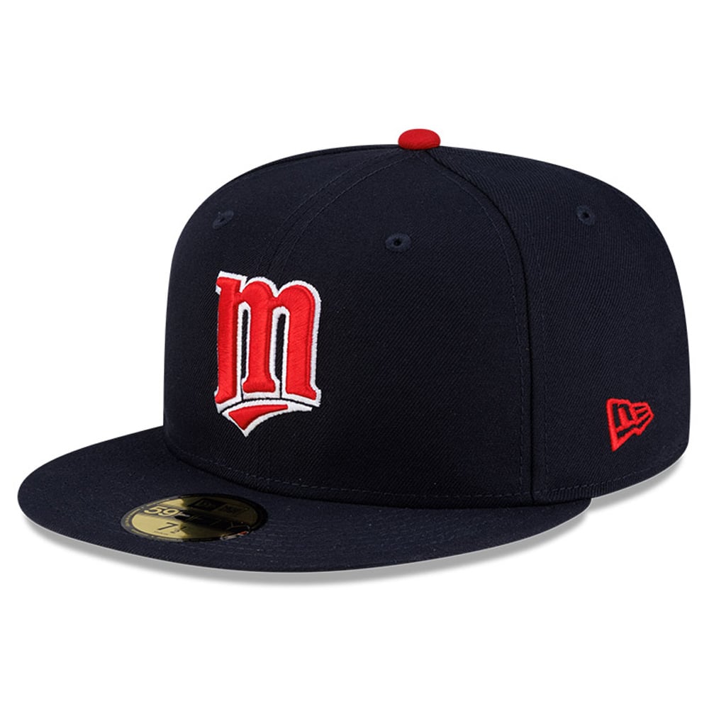 Casquette ajustée New Era 59FIFTY bleu marine Minnesota Twins pour homme