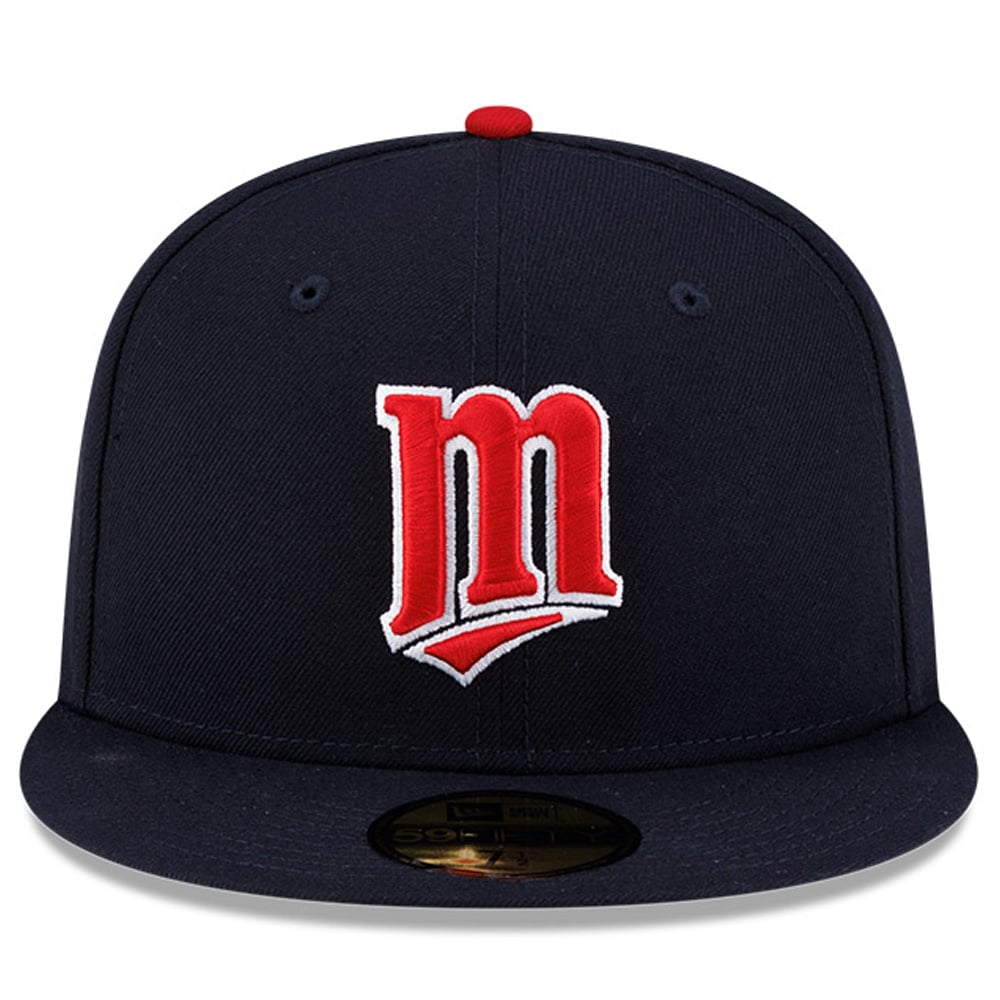 Casquette ajustée New Era 59FIFTY bleu marine Minnesota Twins pour homme