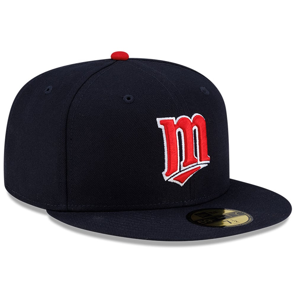 Casquette ajustée New Era 59FIFTY bleu marine Minnesota Twins pour homme