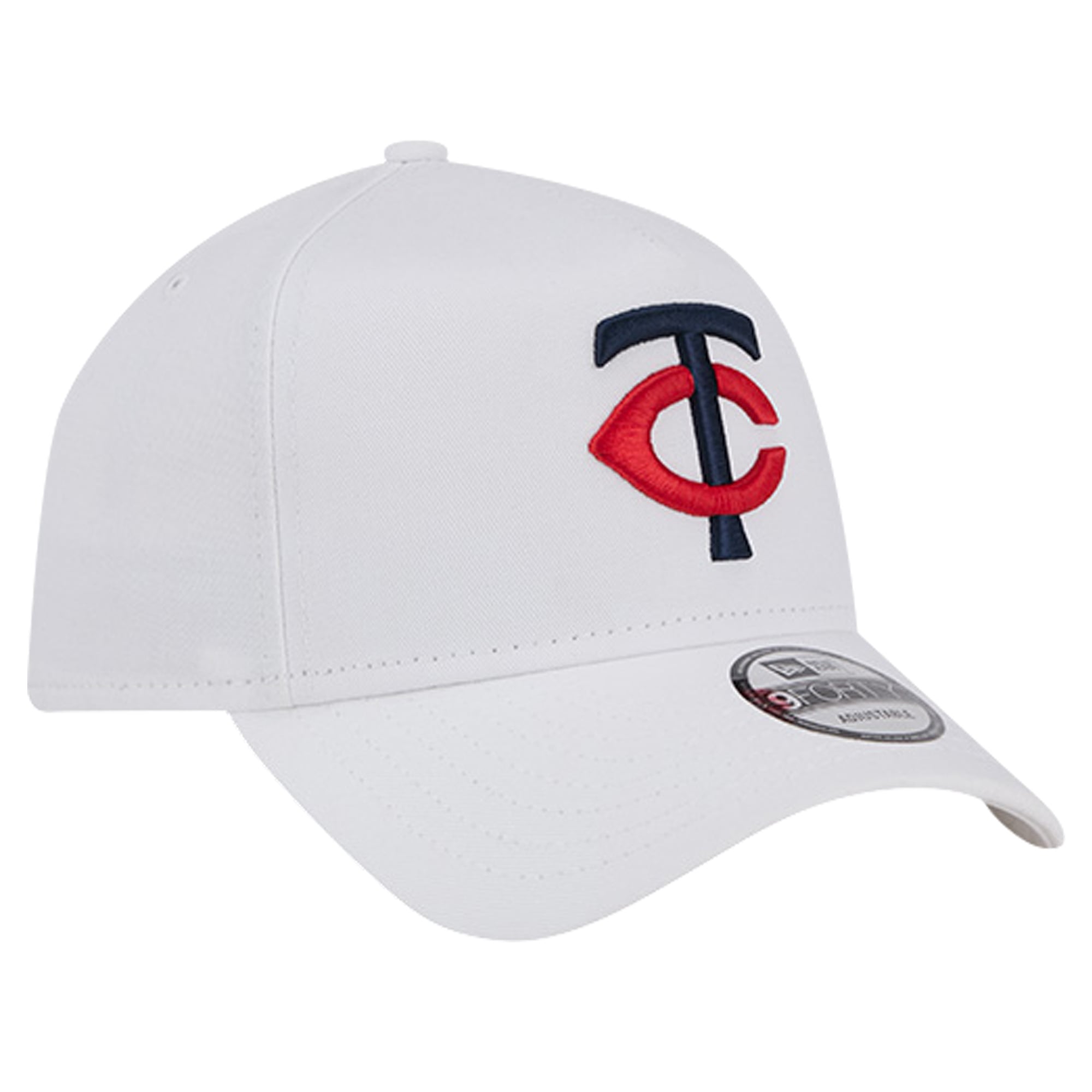 Men's New Era White Minnesota Twins TC A-Frame 9FORTY Adjustable Hat