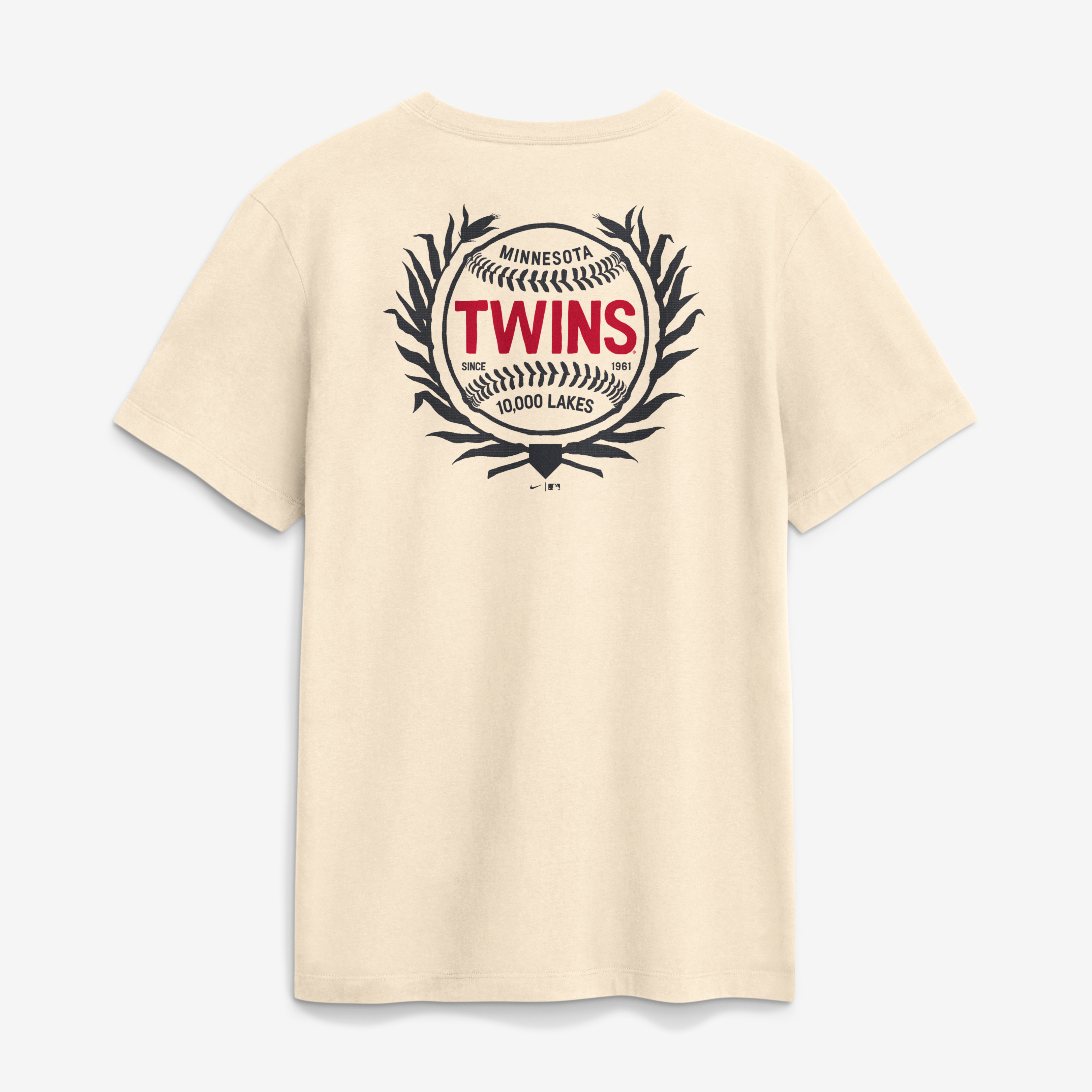 Men's Nike Cream Minnesota Twins 2026 Field of Dreams Two Hit T-Shirt