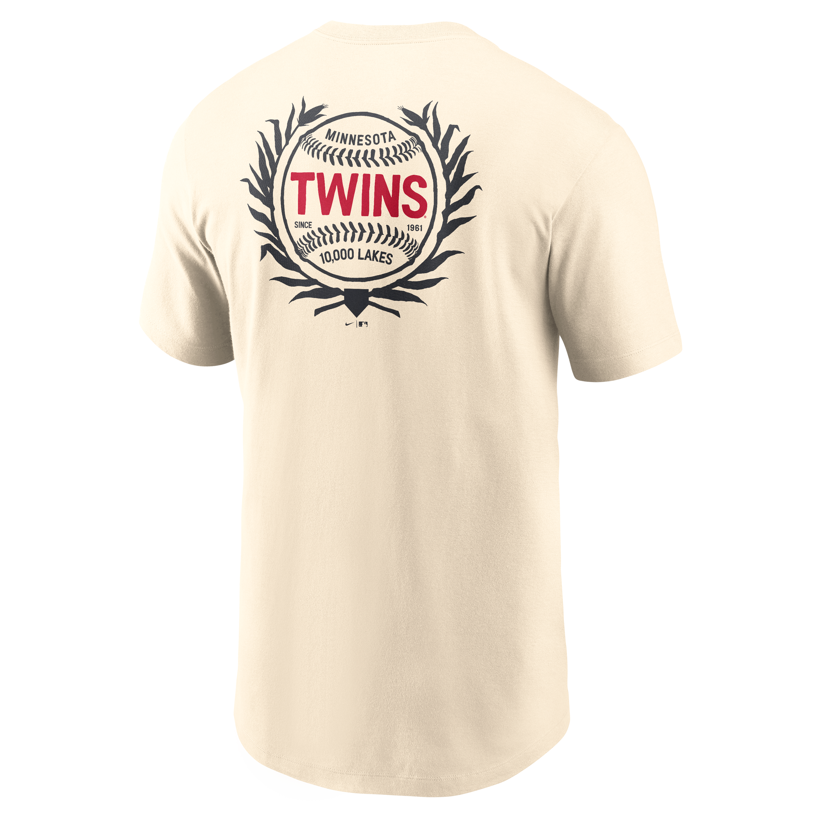 Men's Nike Cream Minnesota Twins 2026 Field of Dreams Two Hit T-Shirt