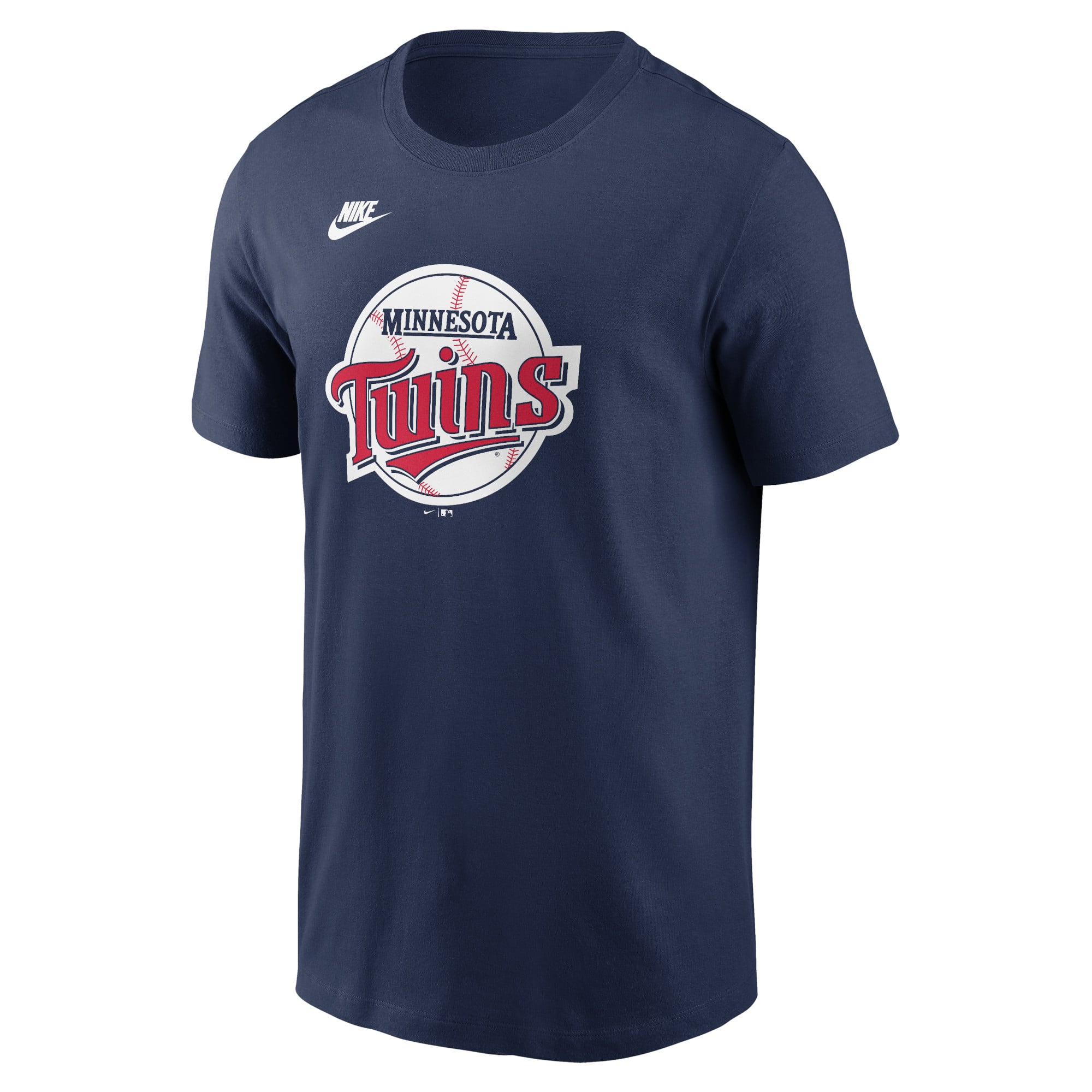 T-shirt Nike bleu marine pour homme de la collection Cooperstown des Twins du Minnesota
