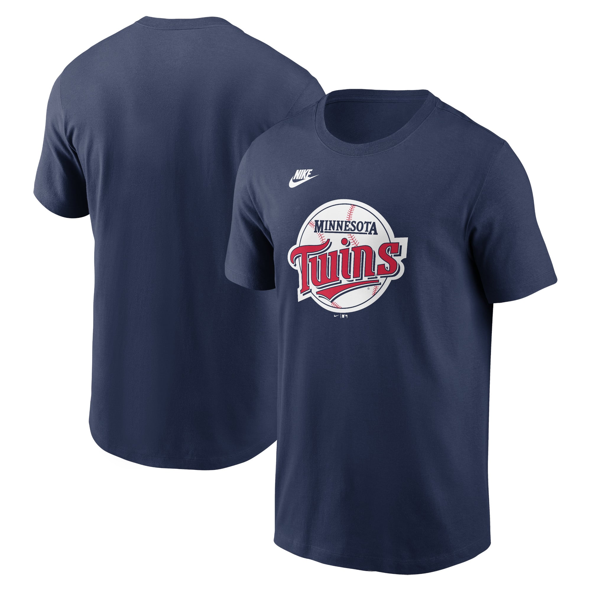 T-shirt Nike bleu marine pour homme de la collection Cooperstown des Twins du Minnesota