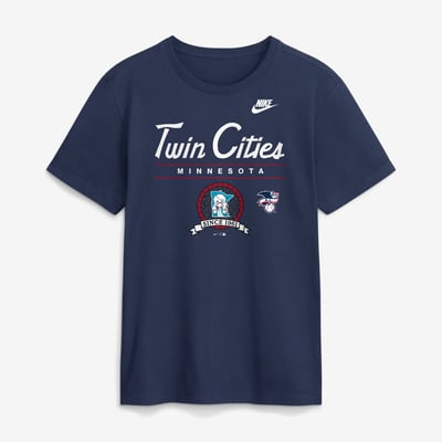 Minnesota Twins Nike Cooperstown Graphic T-Shirt - Navy
