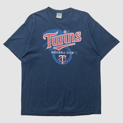Minnesota Twins Genuine Merchandise 2000s T-shirt - Navy - L by Fanatics Real Vintage