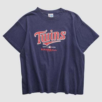 Minnesota Twins Majestic 2000s T-shirt - Navy - S by Fanatics Real Vintage