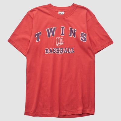 Minnesota Twins Majestic 2000s T-shirt - Red - S by Fanatics Real Vintage