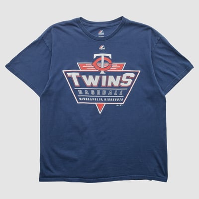 Minnesota Twins Majestic 2010s T-shirt - Navy - M by Fanatics Real Vintage