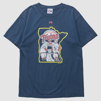 Minnesota Twins Majestic 2010s T-shirt - Navy - S by Fanatics Real Vintage