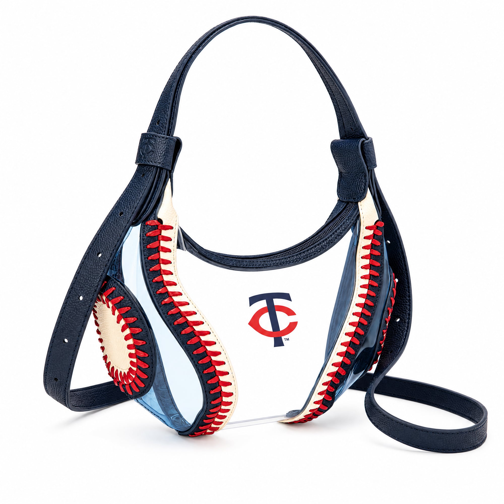 Montana West Minnesota Twins Clear Slouchy Shoulder Bag