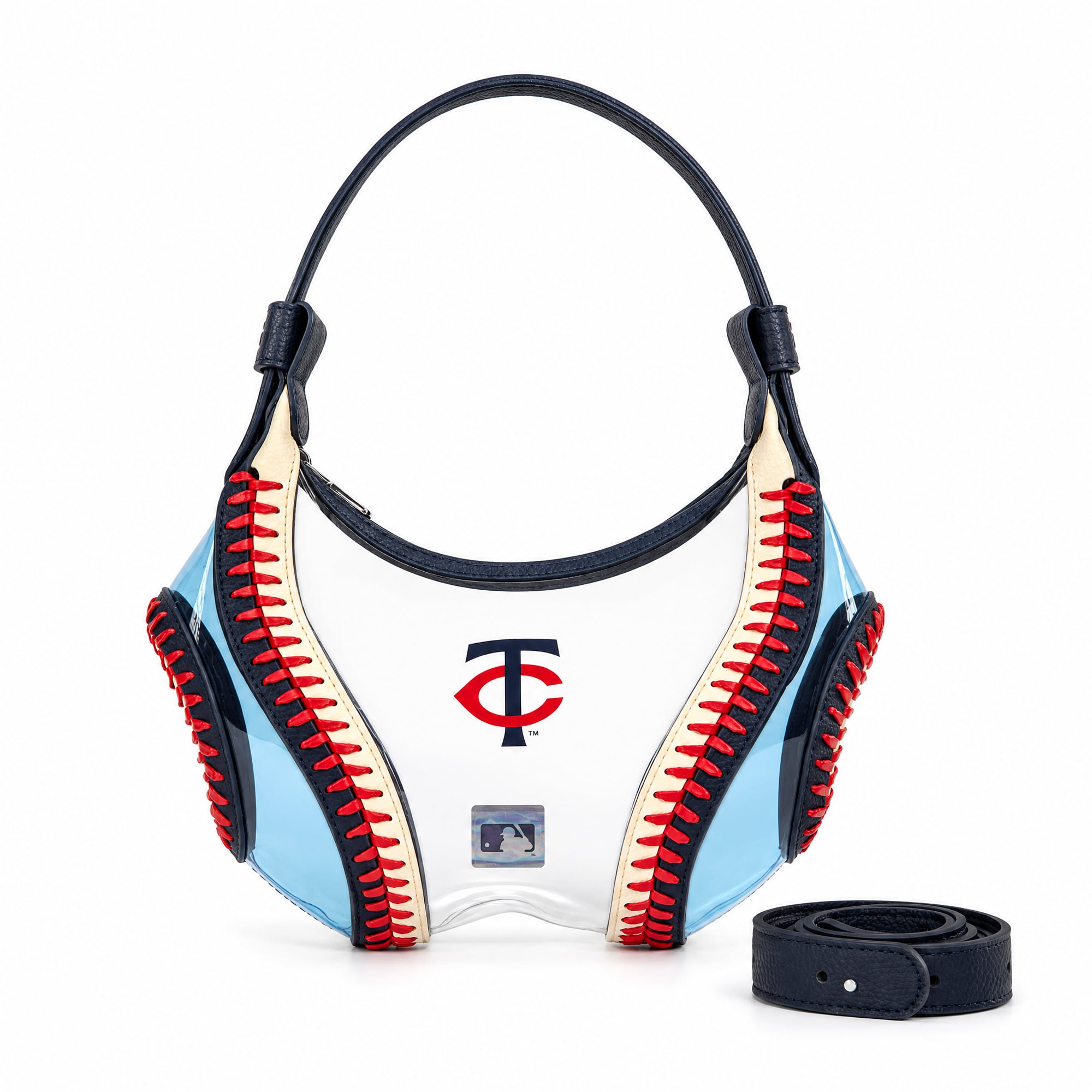 Montana West Minnesota Twins Clear Slouchy Shoulder Bag