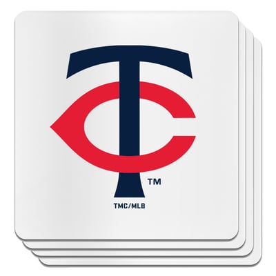 Minnesota Twins The Memory Company Square Ceramic Coaster Set